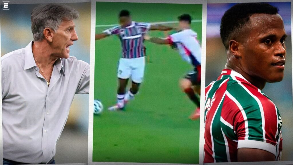 'Tem um agarrão, mas...': o áudio do VAR sobre lance do Fluminense que deixou Renato na bronca