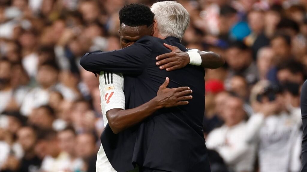 A emocionante carta de Vini Jr para Ancelotti na despedida do Real