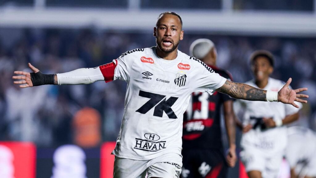 Neymar marca, Santos vence e deixa o Flamengo com liderança ameaçada no Brasileiro