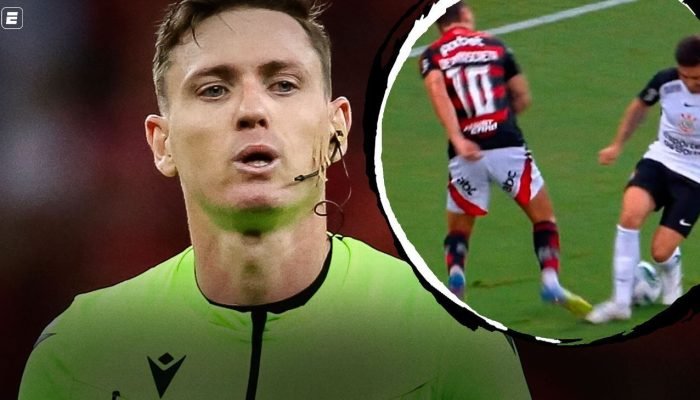 'Contato tem impacto?': CBF divulga áudio do VAR com pênalti em Flamengo x Corinthians