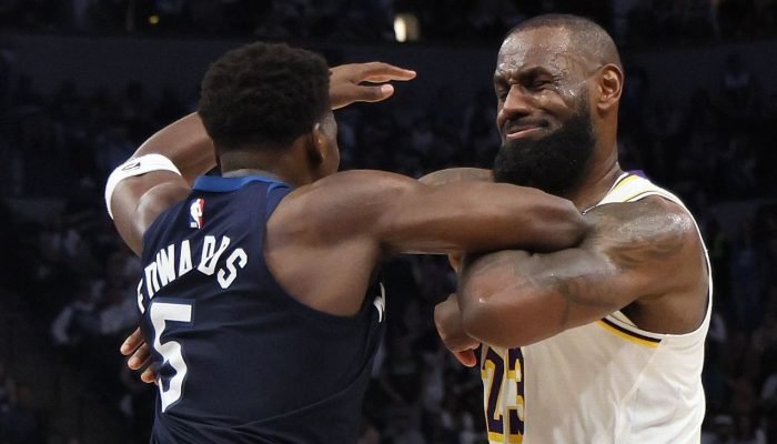 Edwards comanda virada espetacular, e Timberwolves ficam a um jogo de eliminar os Lakers na NBA