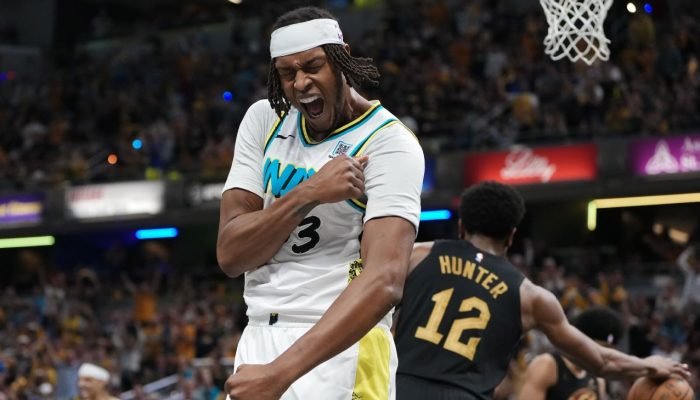 Pacers-atropelam-os-Cavs-abrem-3-a-1-na-serie.jpeg Pacers atropelam os Cavs, abrem 3 a 1 na série, e Mitchell lesiona o tornozelo