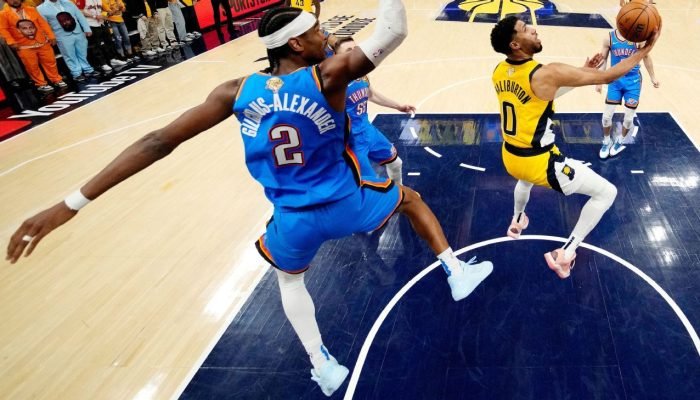 Por-que-tenis-de-Shai-e-Haliburton-os-colocam-na.jpeg Por que tênis de Shai e Haliburton os colocam na história da NBA