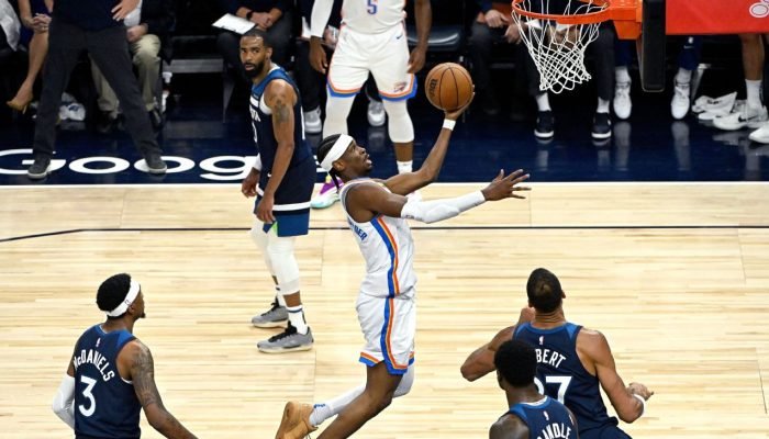 Shai flerta com triplo-duplo de 40 pontos, Thunder supera 'chuva' de três pontos dos Timberwolves e abre 3 a 1