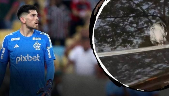Veja como ficou carro de Rossi, do Flamengo, após tiros em tentativa de assalto no Rio de Janeiro